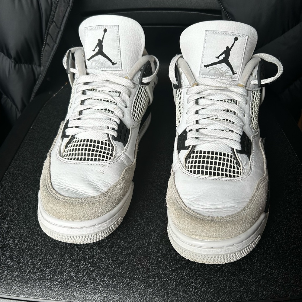 Jordan Men's White and Black Sneakers